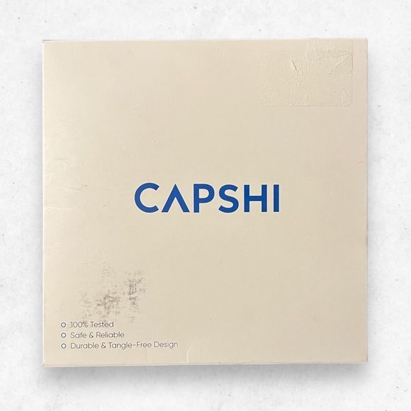 Capshi 8K HDMI - HDMI Nylon Braided Cable 6.6 Ft. Length Black Cable Tangle Free - Picture 1 of 3